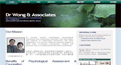 Desktop Screenshot of drwongpsychologist.com