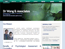 Tablet Screenshot of drwongpsychologist.com